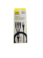 Cable Nylon Fraga 3 puntas (C / Micro / Lightning)