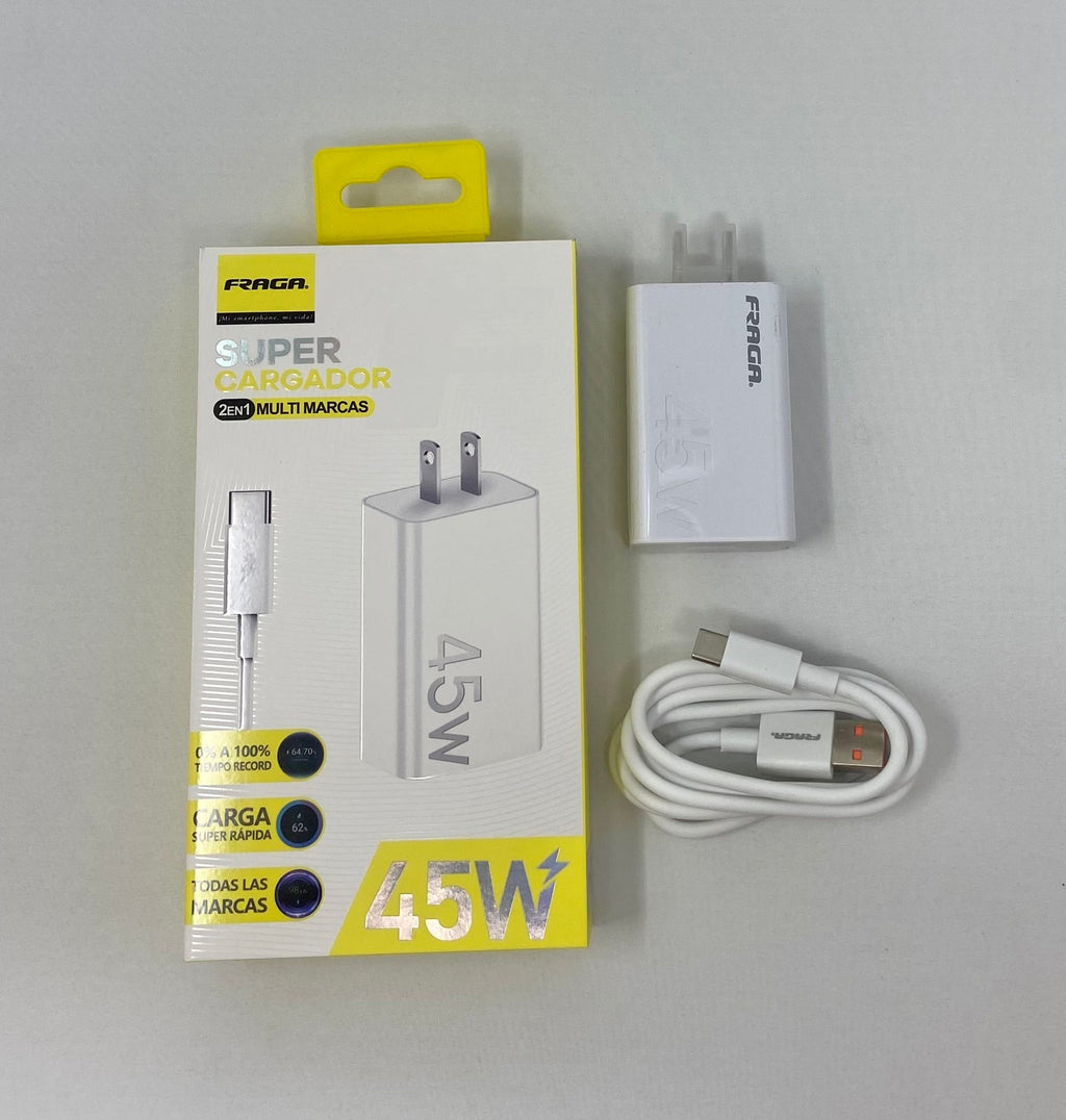 Combo Cargador Fraga 45W USB–C