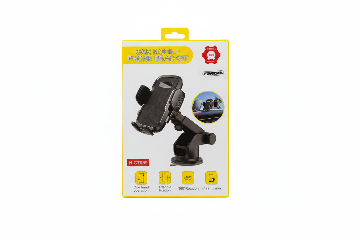 Base Giratoria para Chupón de Carro con Brazo Ajustable y Ventosa Resistente FRAGA H-CT099